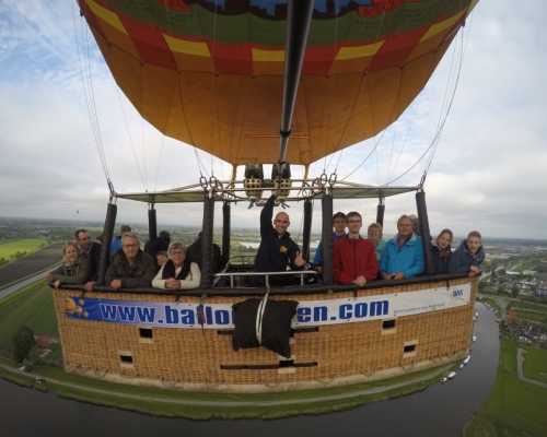 Ballonvaart vanaf Oudkarspel Noord Holland